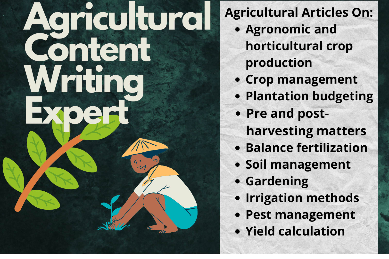 Portfolio for Agricultural and Garden content writing