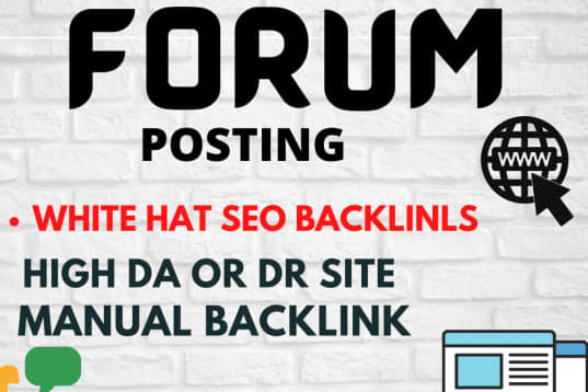 Portfolio for I will create 200 forum posting backlink