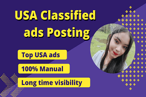 Portfolio for 200 Classified ads posting on USA and UK
