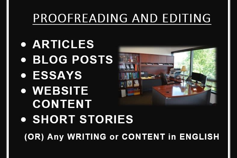 Portfolio for Proofread & Edit any Content in English