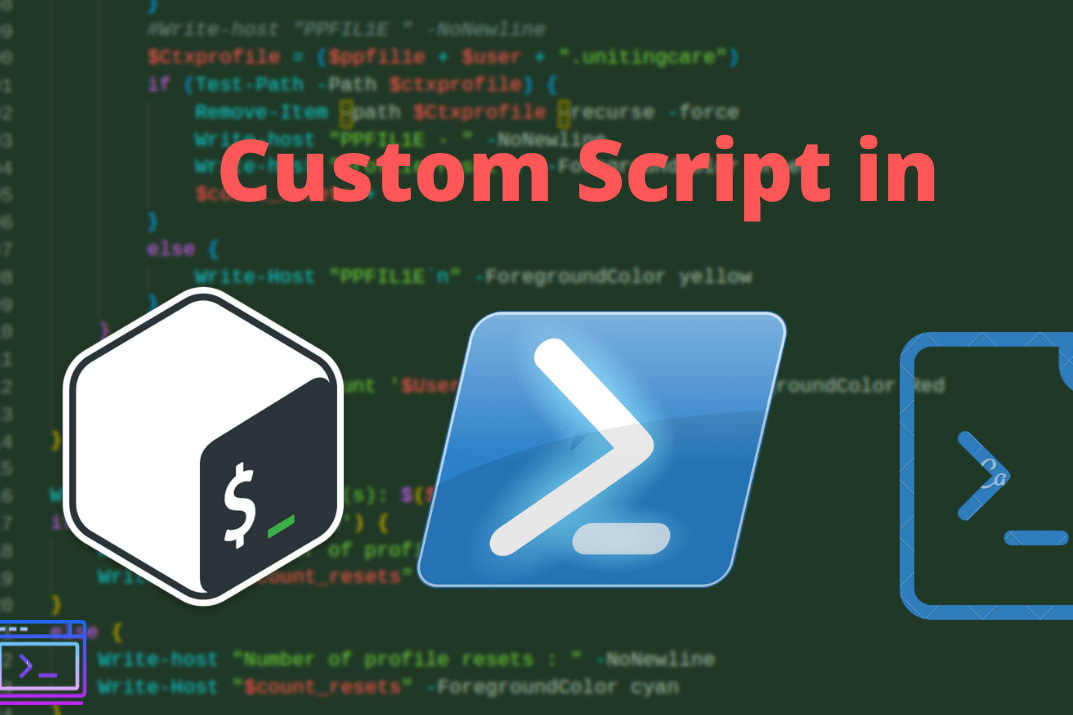 Portfolio for scripting in Bash, Batch and PowerShell