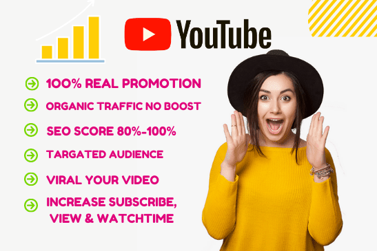 Portfolio for youtube marketing and video promotion