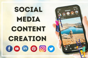 Portfolio for social media content creation