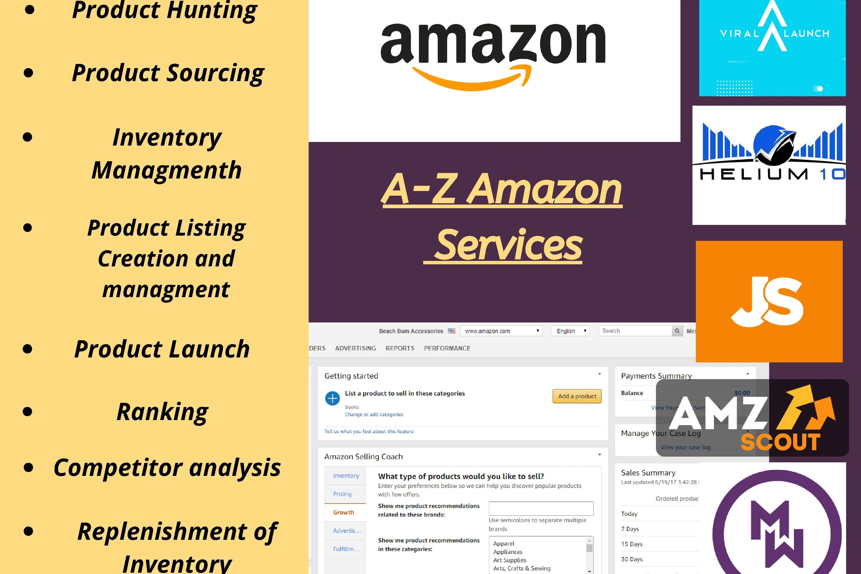 Portfolio for Amazon Seller Central Management