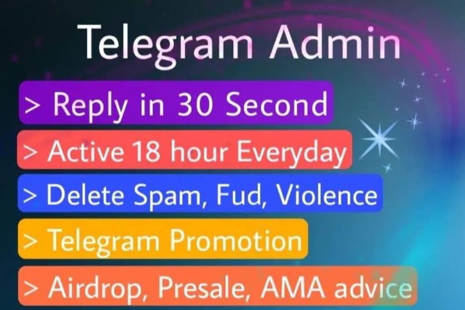 Portfolio for TELEGRAM GROUP ADMIN OR MODERATOR