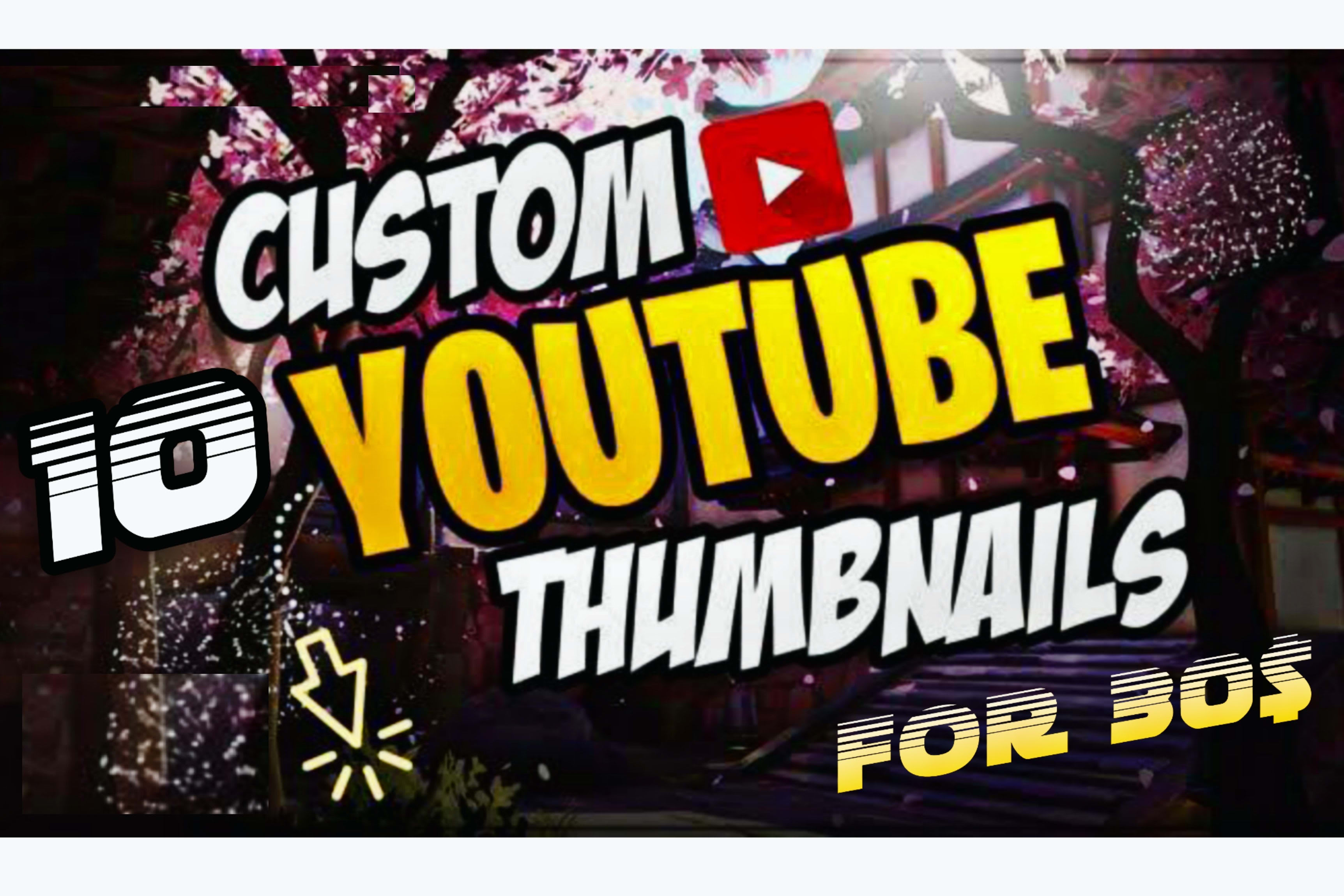 Portfolio for I will make 10 amazing YouTube Thumbnail