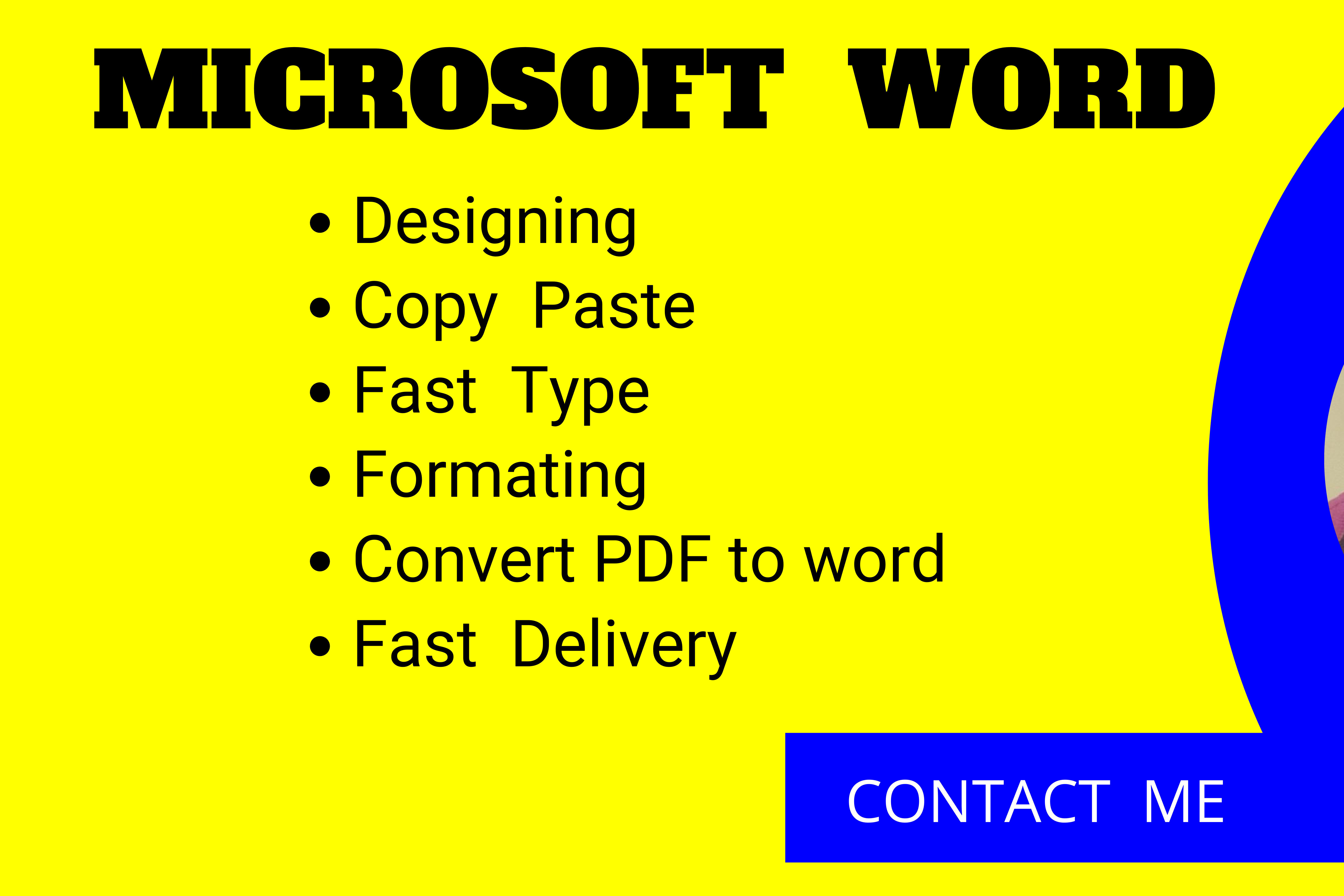 Portfolio for Microsoft Word documents designer