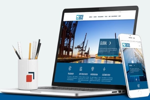 Portfolio for logistics website design