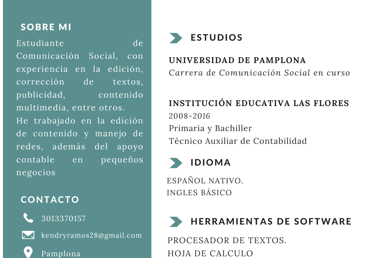 Portfolio for Redacción de textos y edición de medios