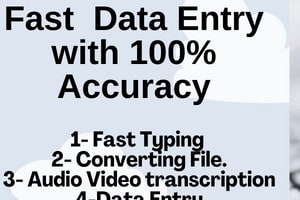 Portfolio for Data typing work, transfer language