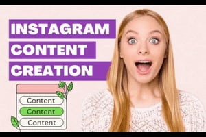 Portfolio for instagram content creator