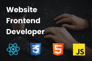 Portfolio for Frontend Web Developer HTML CSS React JS