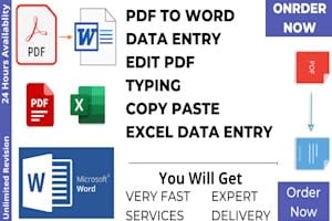 Portfolio for Any type data entry operator