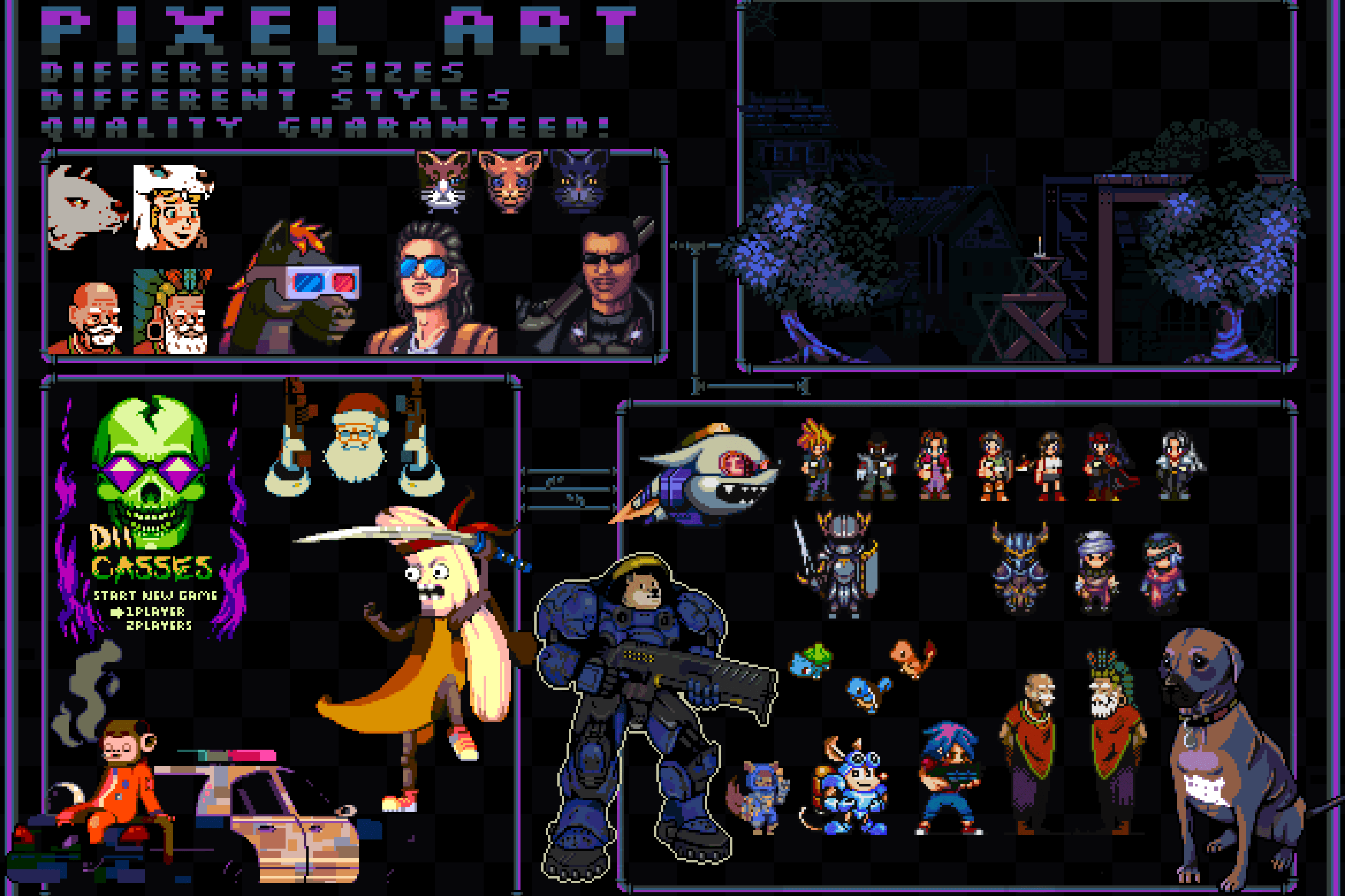 Portfolio for Professional pixel art creation