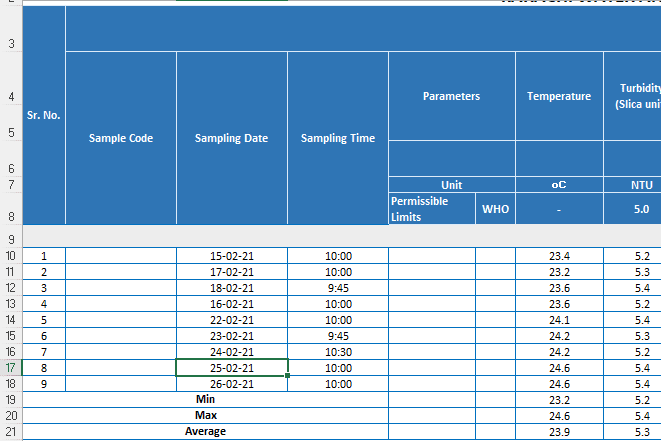 Portfolio for Data Entry Excel