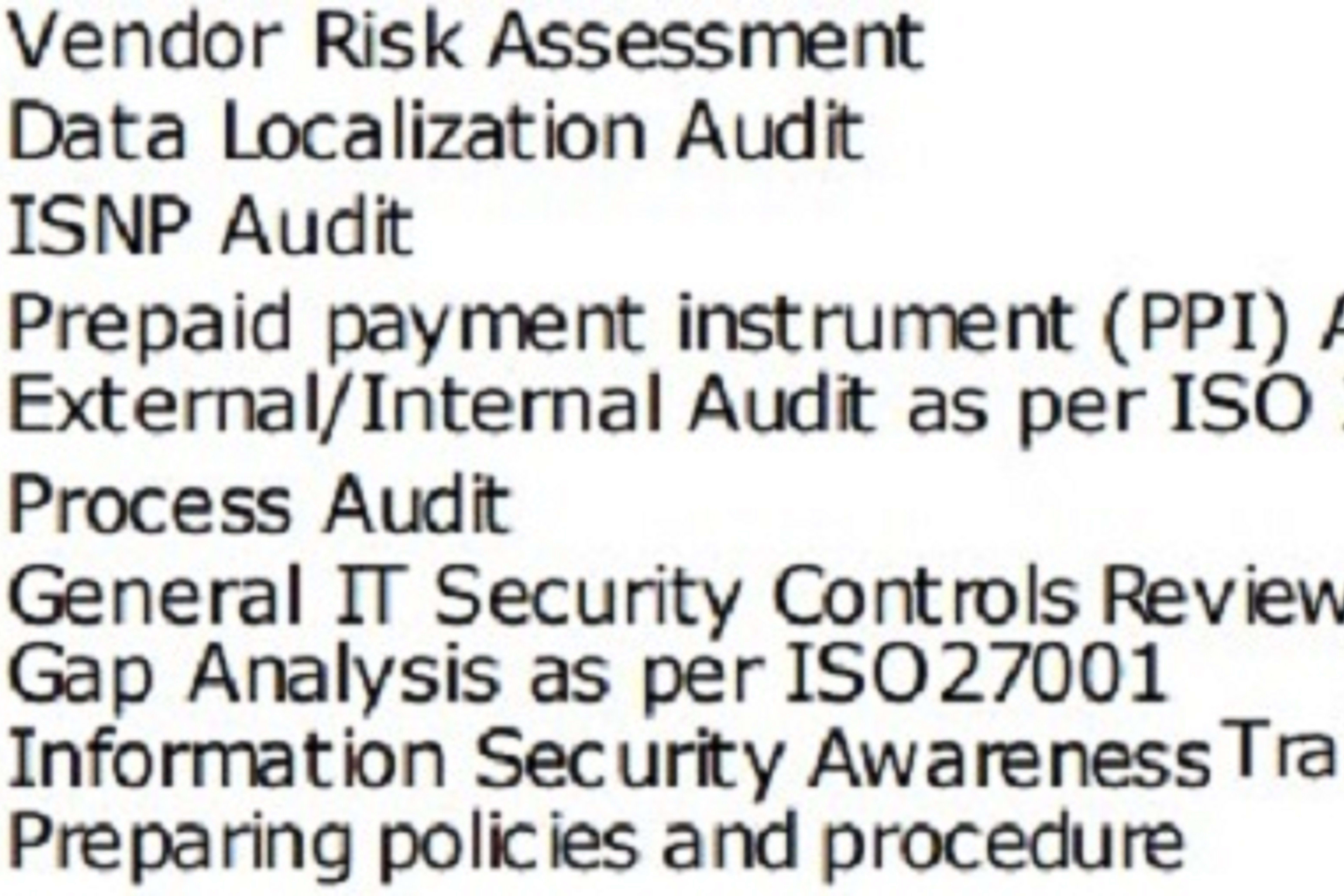 Portfolio for Security audit, compliance audit