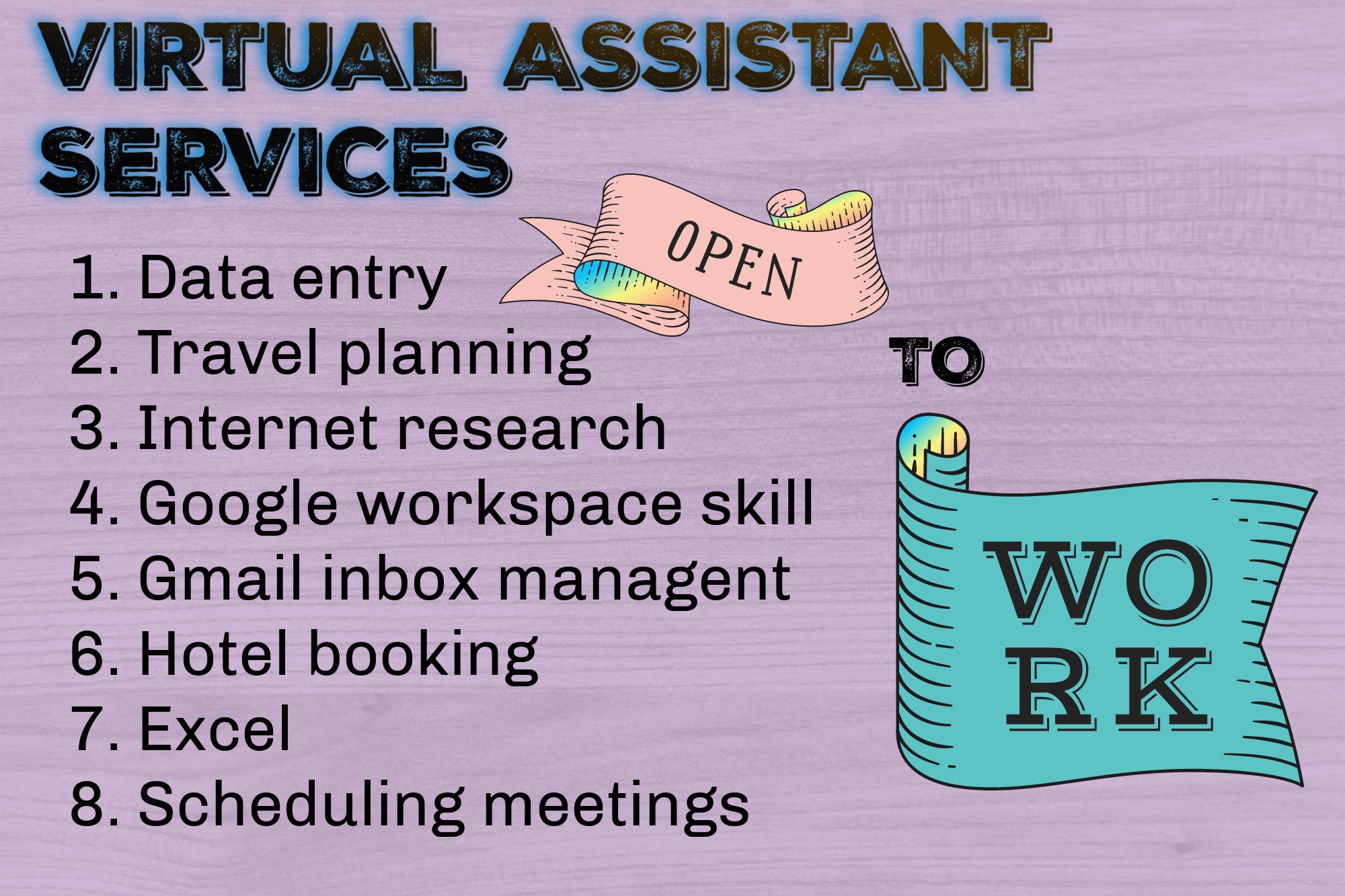 Portfolio for Executive virtual assistant