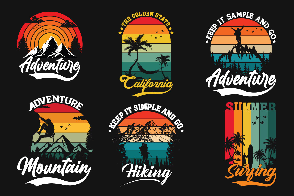 Portfolio for Custom Retro Vintage T-shirt Design