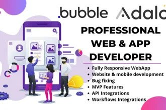 Portfolio for Bubble.io mobile and web app development