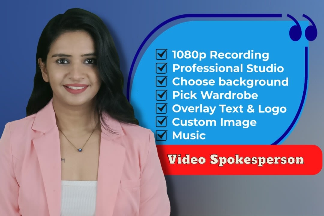 Portfolio for Female Indian Video Spokesperson