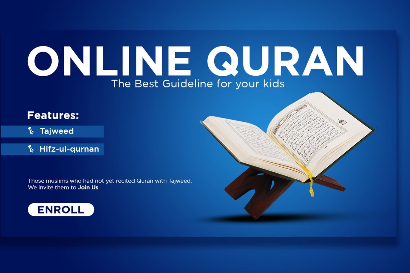 Portfolio for Holy Quraan education provider