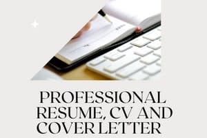 Portfolio for CV, Resume and cover letter writing