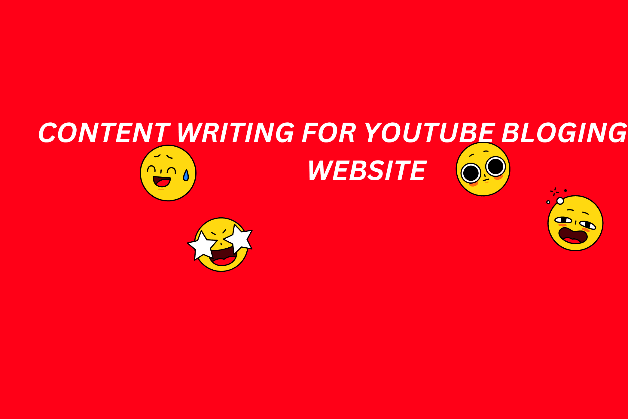 Portfolio for content writing for youtube and blog web