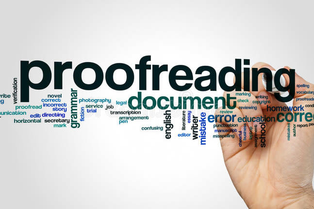 Portfolio for Proofreading