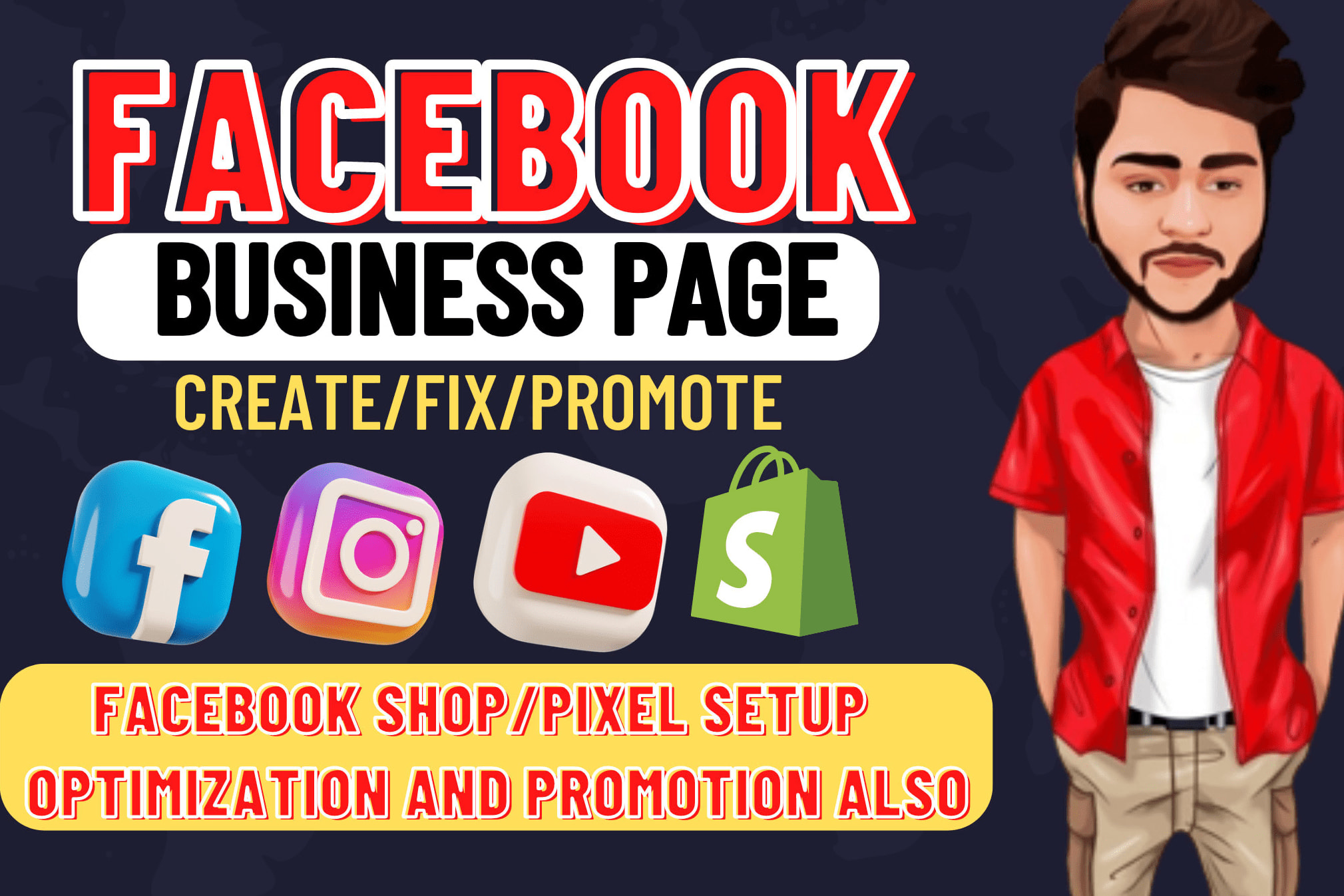 Portfolio for I will create and promote facebook page