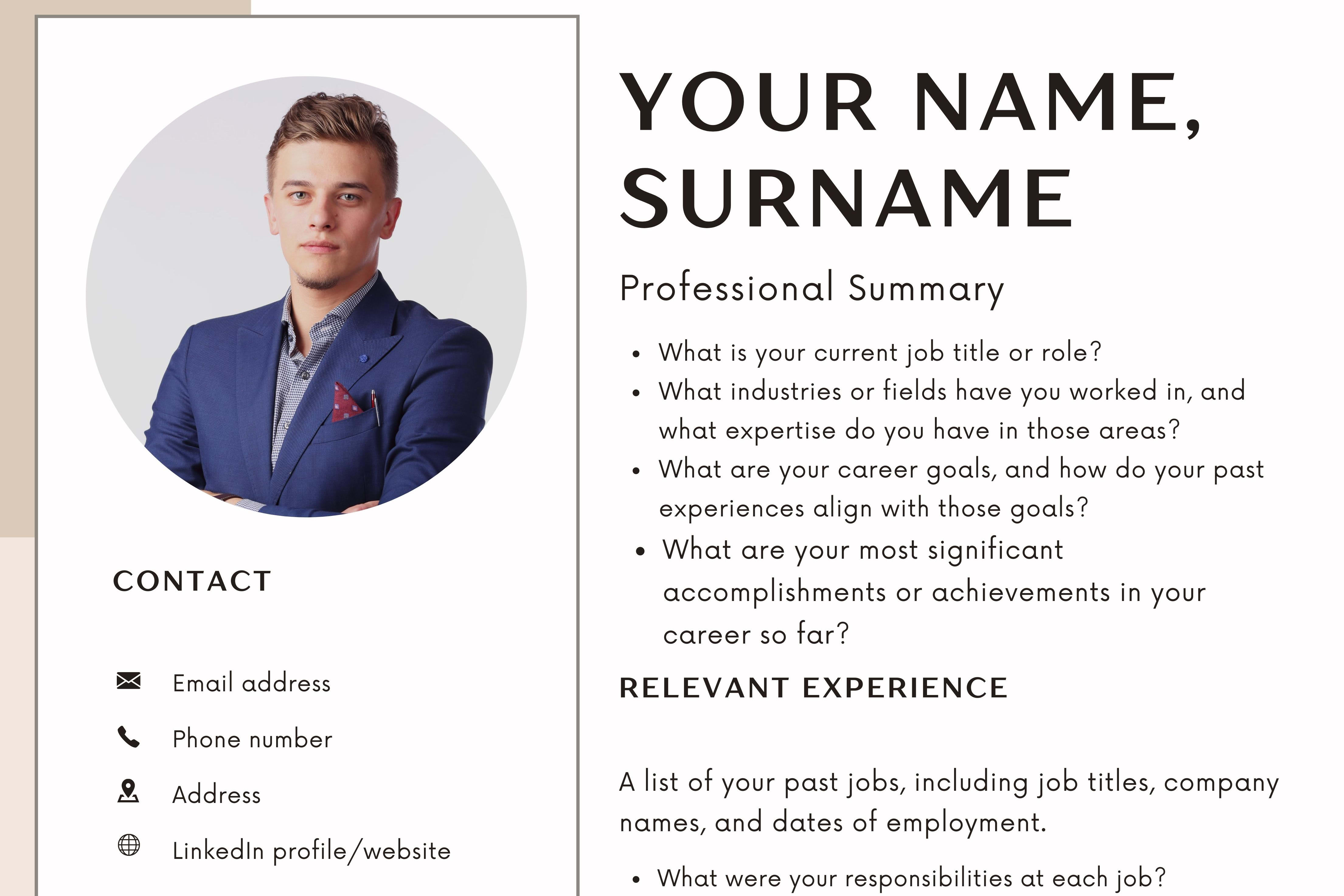 Portfolio for Curriculum Vitae Writing