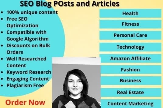 Portfolio for SEO friendly articles and blog posts