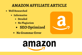 Portfolio for Amazon Affiliate articles, blog editing