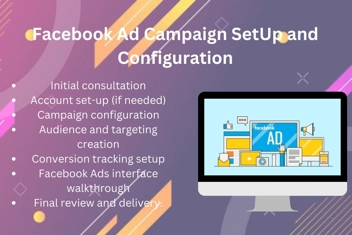 Portfolio for Facebook Ad Campaign set up