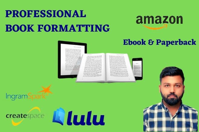 Portfolio for Ebook Formatting for Kindle