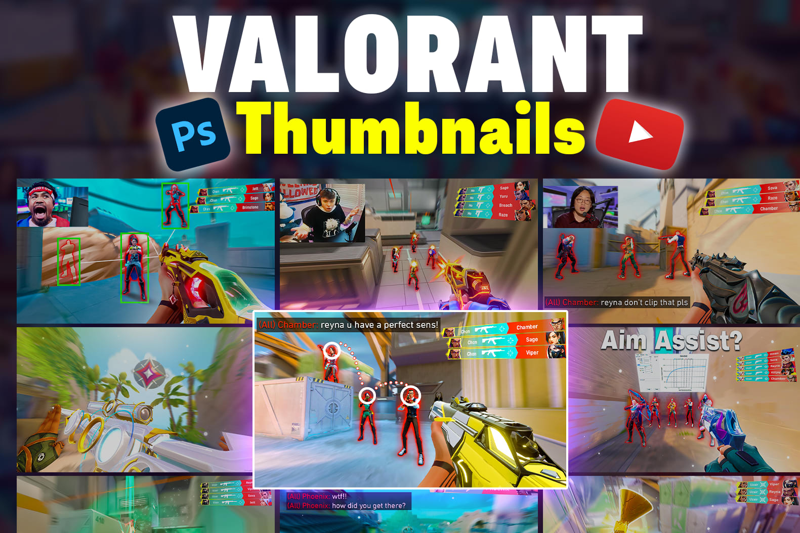 Portfolio for YouTube Thumbnail Designer