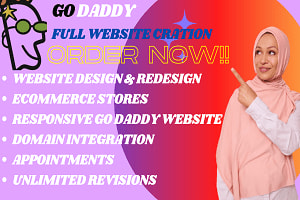 Portfolio for develop a professional GoDaddy website