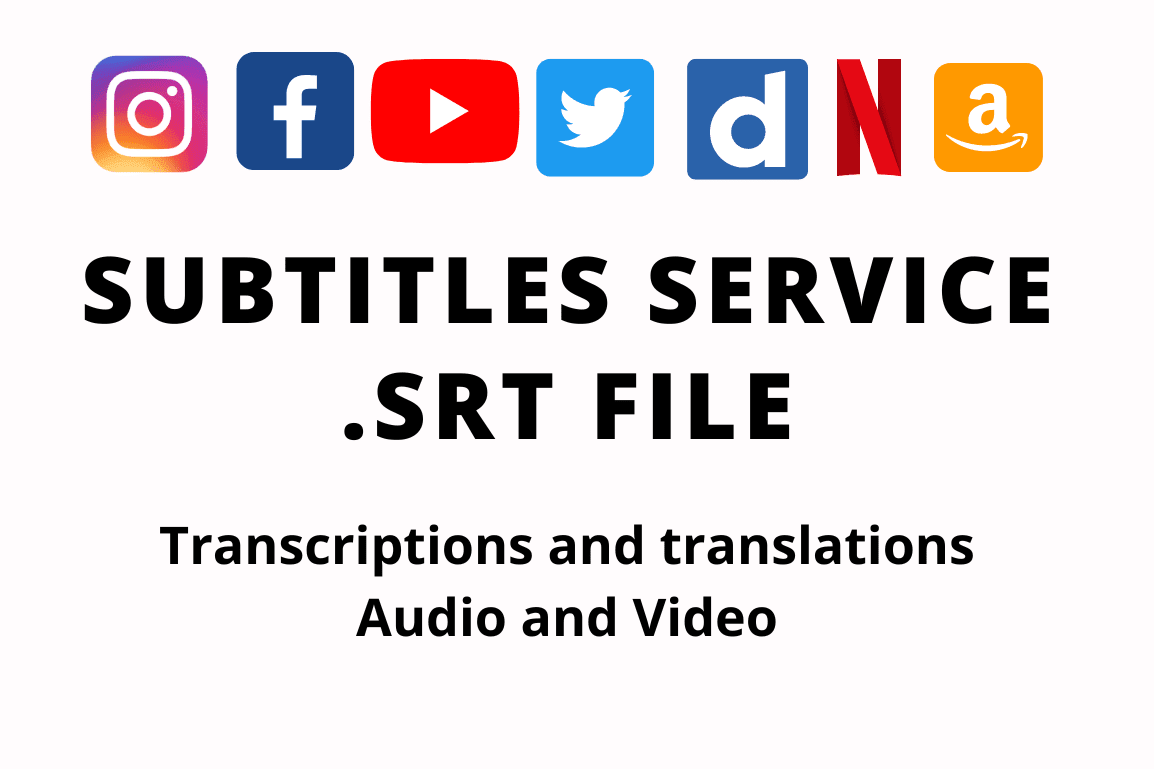 Portfolio for Video subtitles and srt files