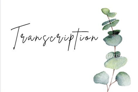 Portfolio for Transcription and content writing