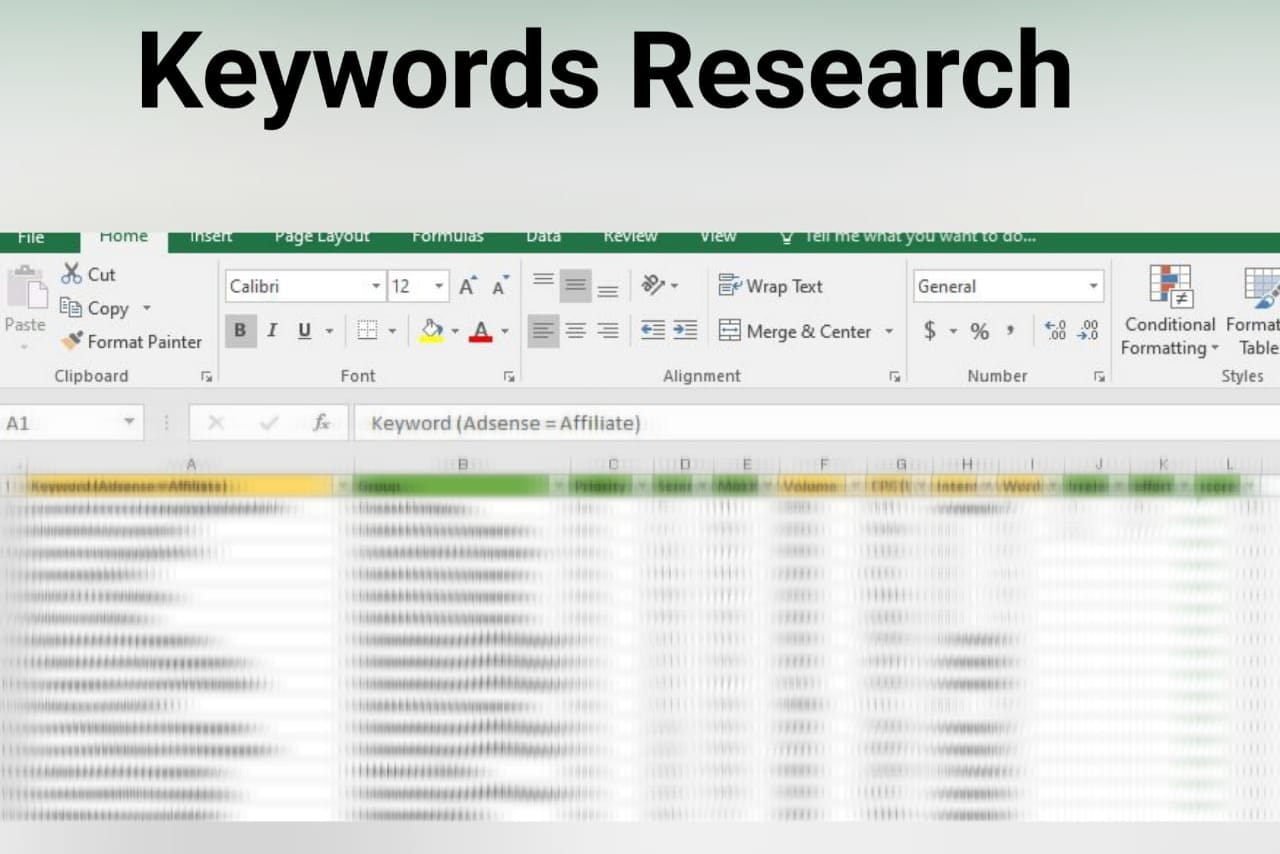 Portfolio for SEO Keyword Research