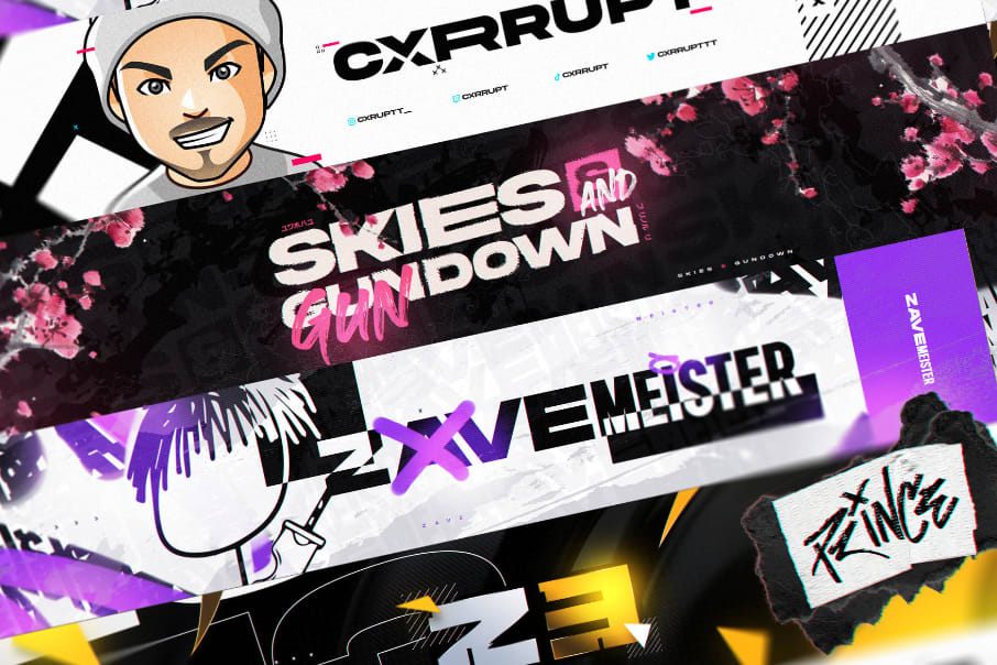 Portfolio for Youtube banner, Youtube Header