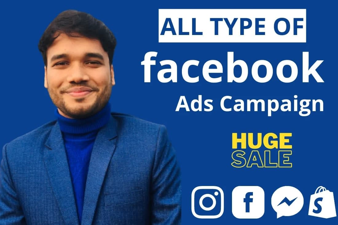 Portfolio for facebook ads campaign and advertising