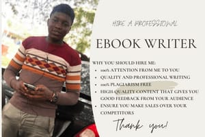 Portfolio for ebook writing