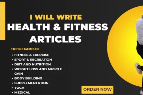 Portfolio for Health, Nutrition & Fitness