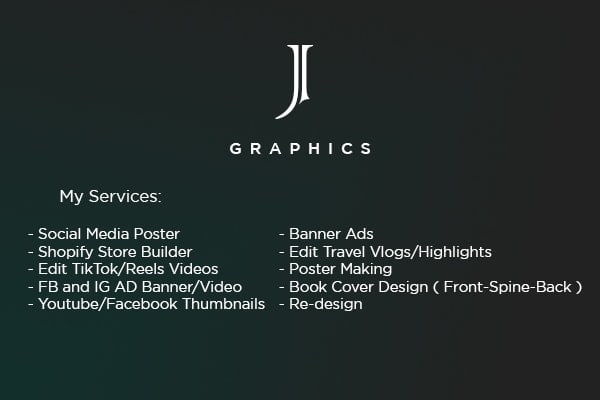 Portfolio for Graphics Designer, Video Editor