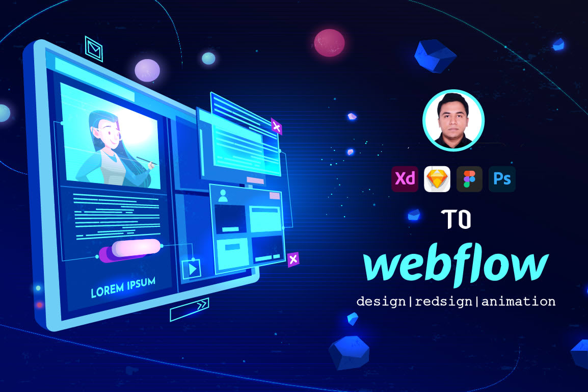 Portfolio for Webflow website development