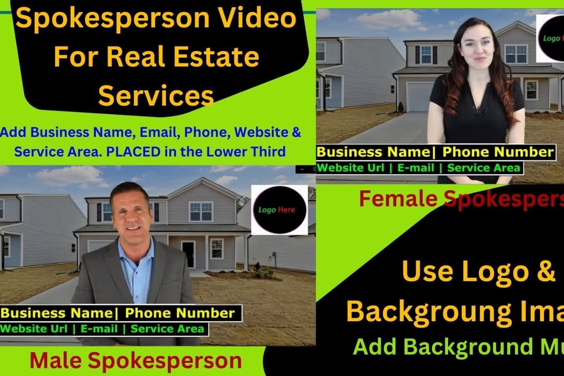 Portfolio for Spokesperson Promo Video for Real Estate