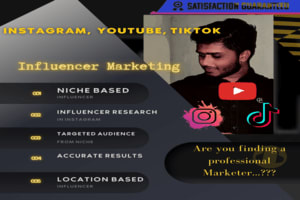 Portfolio for Influencer Marketing from IG YT & Tiktok
