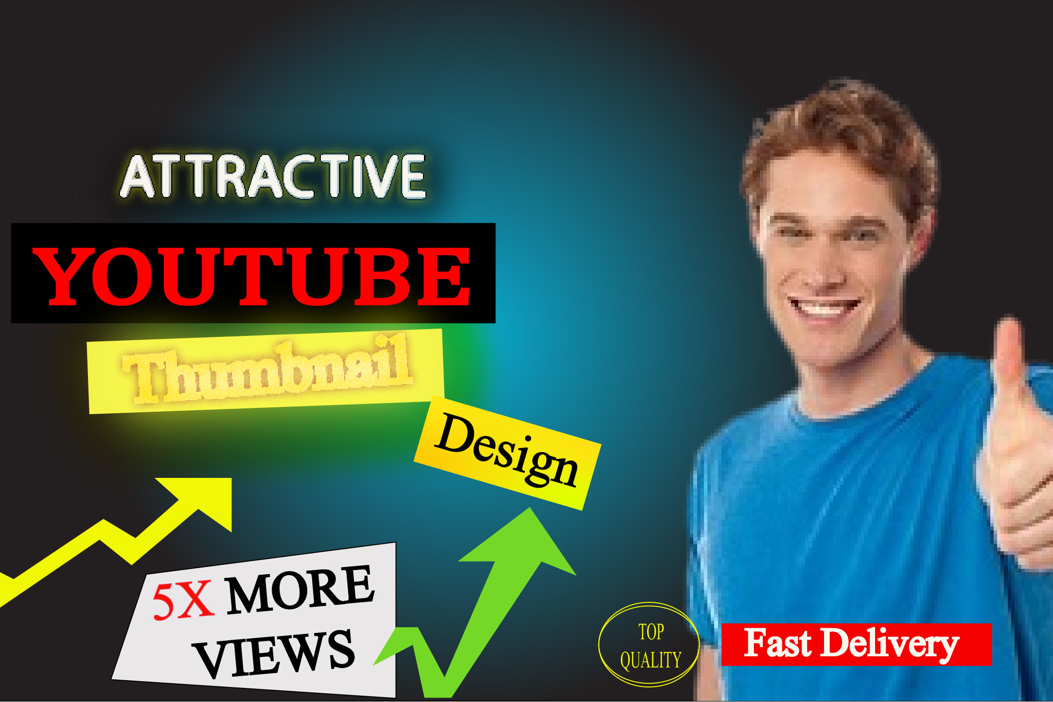 Portfolio for youtube thumbnail design