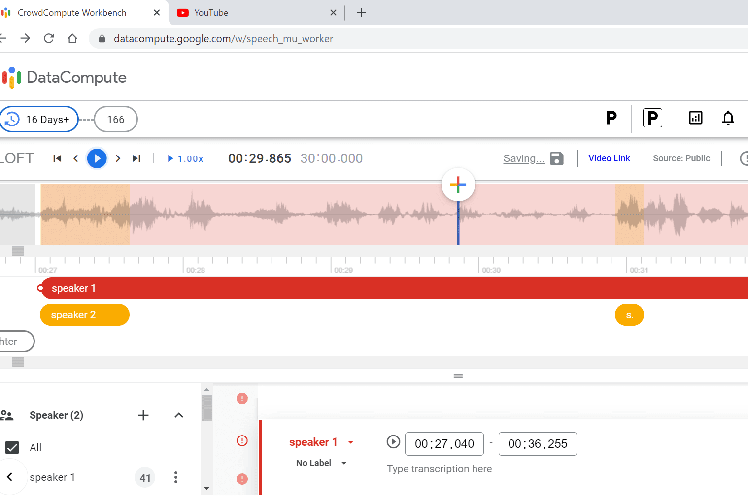 Portfolio for Annotator and Transcriber at LOFT 2.0