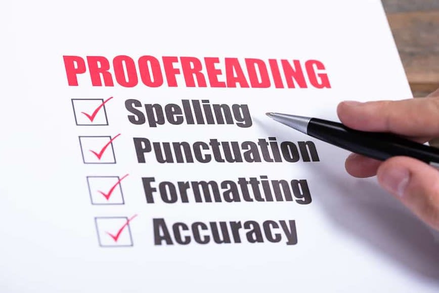 Portfolio for Proofreading